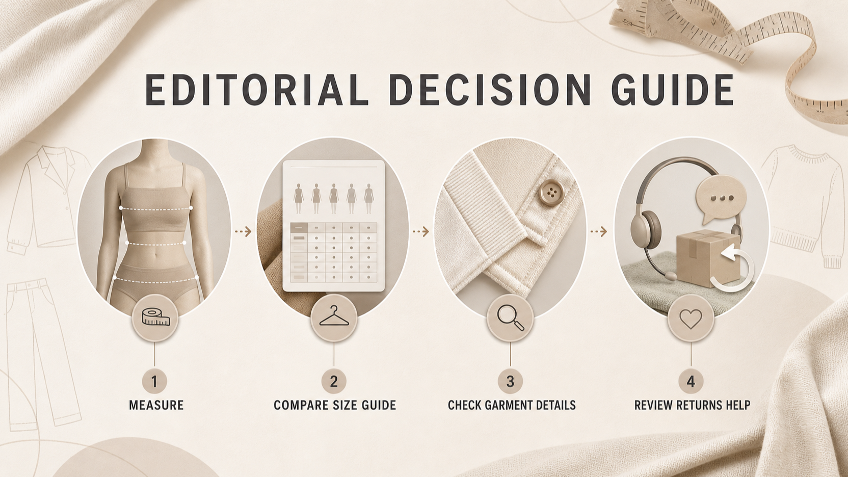 Support a cautious pre-purchase checklist that combines measurement and returns-pathway checks